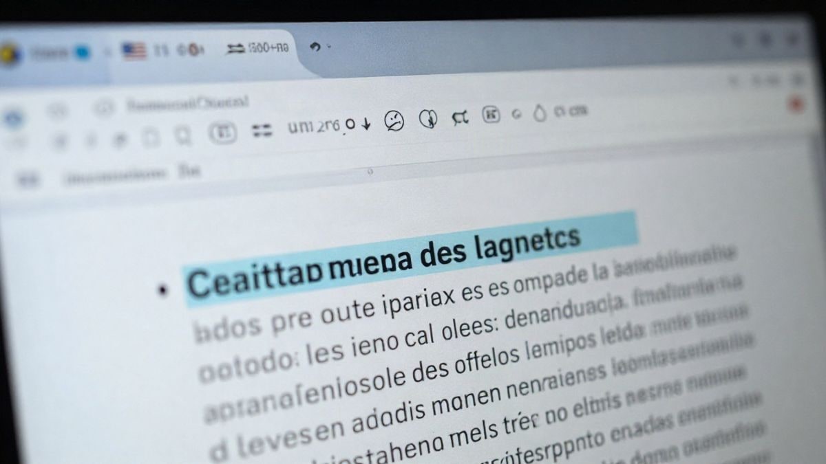 Imagen ilustrativa: primer plano de una pantalla con un documento PDF y un icono de traducción